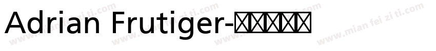 Adrian Frutiger字体转换